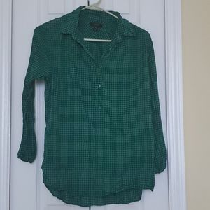 J CREW long sleeve green shirt